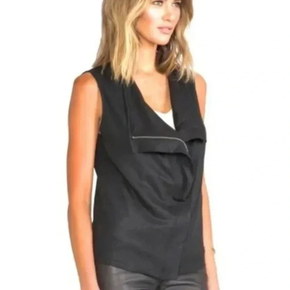 PIXLEY Malynn Asymmetrical Soft Motto Vest Woman’s Size S - Picture 10 of 11